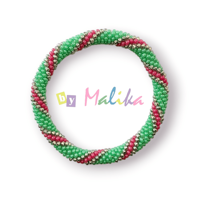 Bracelet Spirale crochet - Rayures
