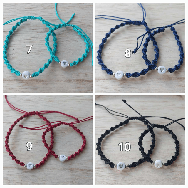 Bracelets maman/enfant "Torsade" - Duo bracelets maman enfant 
