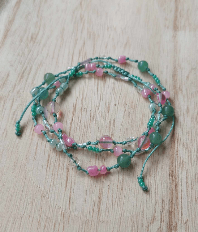 Bijou 2 en 1 : Bracelets 3 tours ou Collier - Taille ajustable