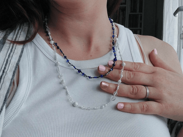 Bijou 2 en 1 : Bracelets 3 tours ou Collier - Taille ajustable