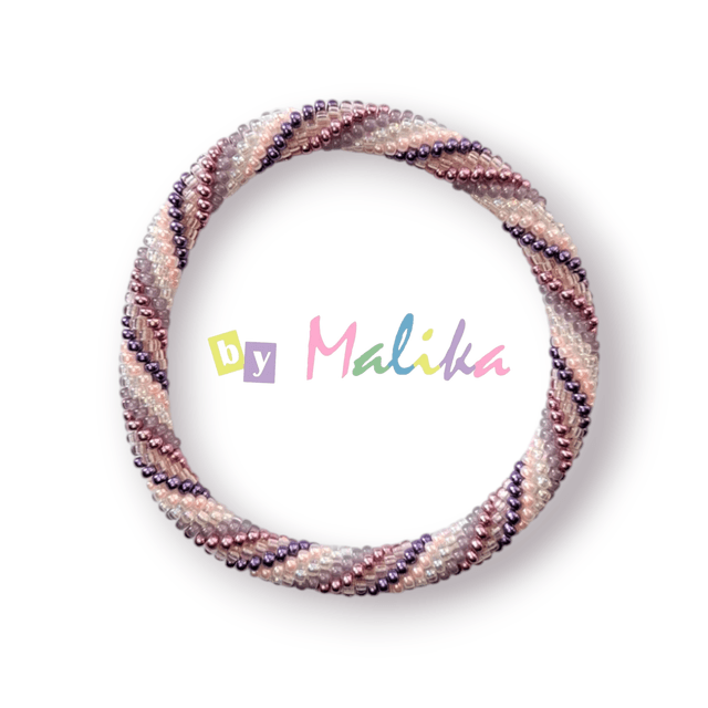 Bracelet Spirale crochet - Rayures