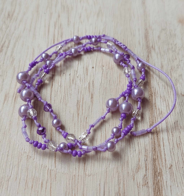 Bijou 2 en 1 : Bracelets 3 tours ou Collier - Taille ajustable