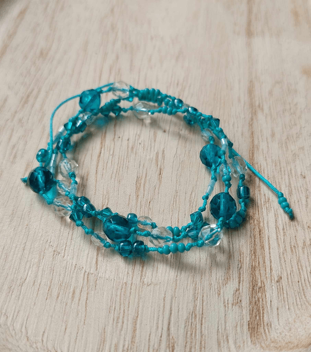 Bijou 2 en 1 : Bracelets 3 tours ou Collier - Taille ajustable